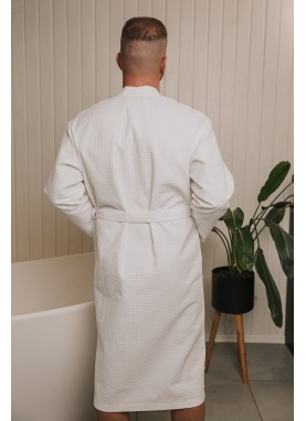  Vafeļauduma halāts UNO white