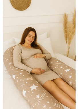 Spilvens grūtniecēm/barošanai MAXI PAKAVS beige stars