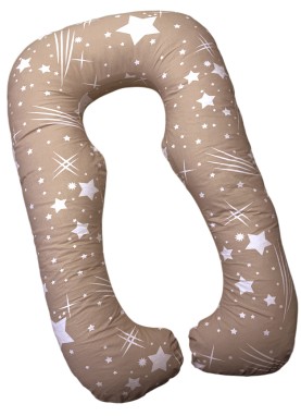 Anatomiskās formas spilvens grūtniecēm RELAX beige stars