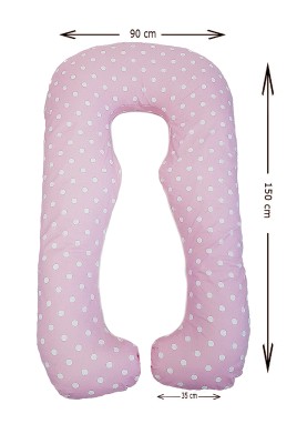 Anatomiskās formas spilvens grūtniecēm RELAX pink