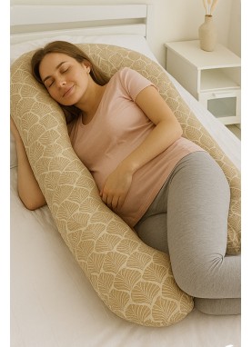 Anatomiskās formas spilvens grūtniecēm RELAX beige
