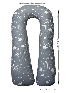 Spilvens grūtniecēm/barošanai MAXI PAKAVS grey stars