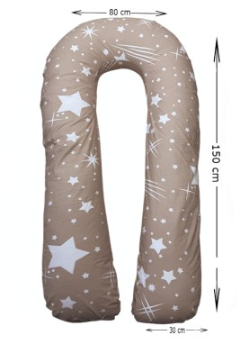 Spilvens grūtniecēm/barošanai MAXI PAKAVS beige stars