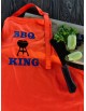 Grila priekšauts ar izšuvumu [BBQ KING]