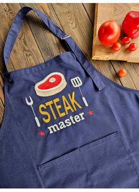 Grila priekšauts ar izšuvumu [STEAK MASTER]