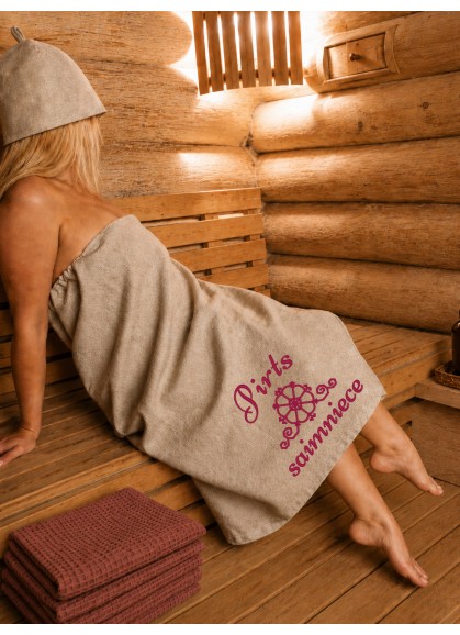 Izšuvums uz pirts svārkiem un saunas dvieļiem | LATVJU ZĪMES Izšuvums uz pirts svārkiem un saunas dvieļiem | LATVJU ZĪMES