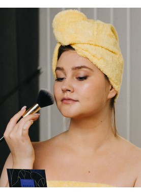 Matu žāvēšanas dvielis - turbāns SOLO yellow