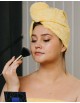 Matu žāvēšanas dvielis - turbāns SOLO yellow