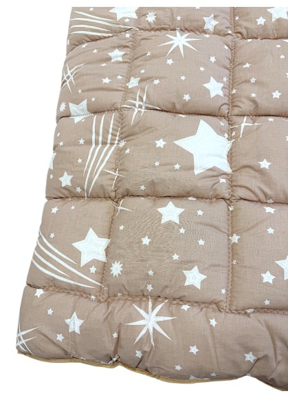 Silta stepēta vilnas sega ALASKA Brown